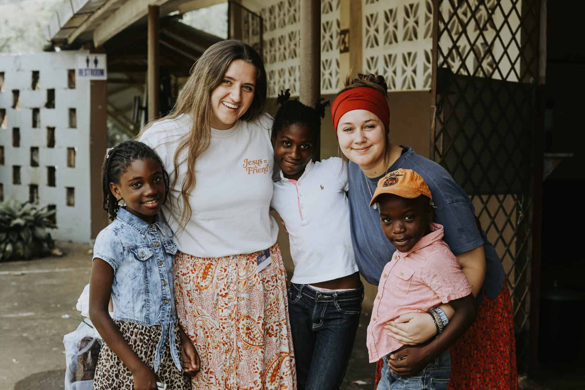 1825 members serving kids on a short-term mission trip