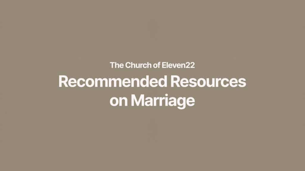 Marriage Resources